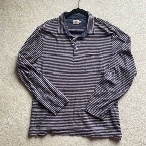 Faherty Men’s Soft Button Up Pink and Blue Stripe